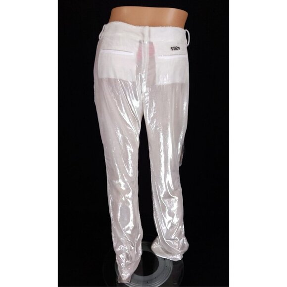 032c The Magic Pants Size 40 L Womens White Trousers $495 - Picture 7 of 16